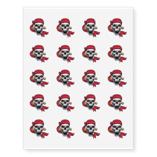 Temporary Tattoo Sheet-Pirate Skull
