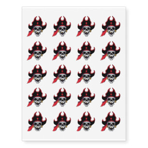 Temporary Tattoo Sheet-Pirate Skull