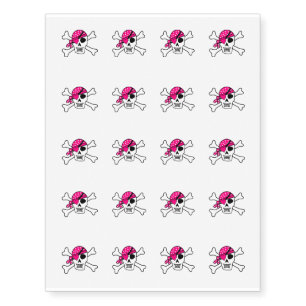 Temporary Tattoo Sheet-Pirate Skull