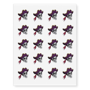 Temporary Tattoo Sheet-Pirate Skull