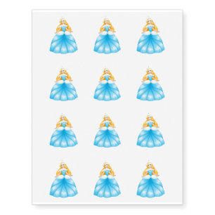 Temporary Tattoo Sheet-Princess