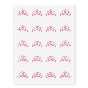 Temporary Tattoo Sheet-Princess Tiara