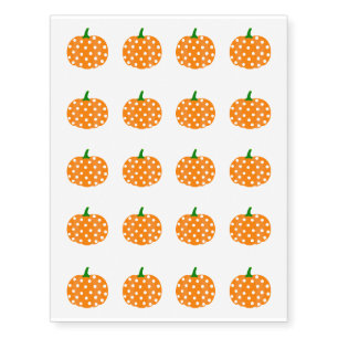 Temporary Tattoo Sheet-Pumpkin