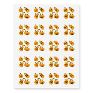 Temporary Tattoo Sheet-Pumpkins
