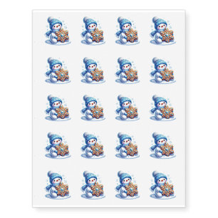 Temporary Tattoo Sheet-Snowman
