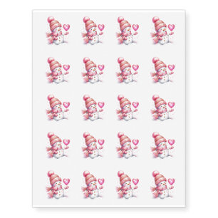 Temporary Tattoo Sheet-Snowman