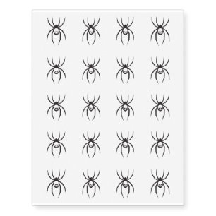 Temporary Tattoo Sheet-Spider