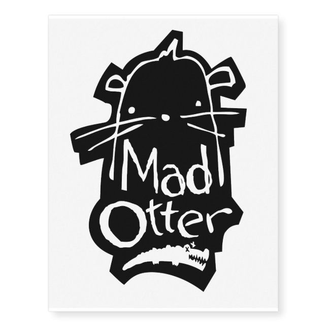 Temporary Tattoo with Mad Otter logo (Front)