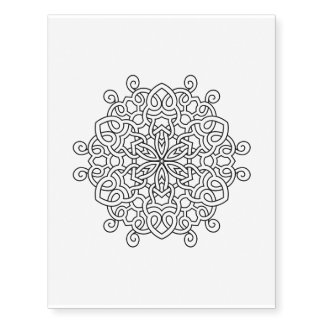 Temporary tattoo with Mandala