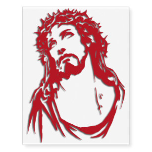 Jesus Face Temporary Tattoos | Zazzle Jesus Face Temporary Tattoos | Zazzle