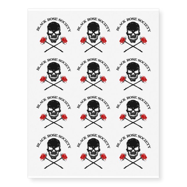 Temporary Tattoos, Black Rose Soc.  | Heartblaze Temporary Tattoos (Front)