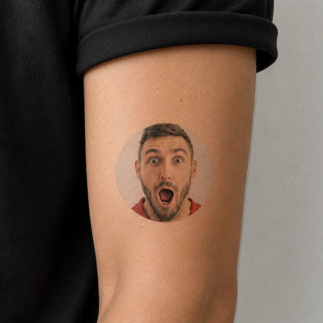 Temporary Tattoos | Custom Face Photo Party Favor (Personalized photo tattoos that make party favors feel funny, playful, and easy to share)