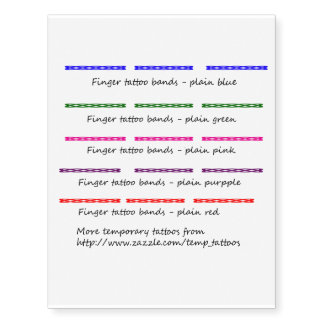 Temporary tattoos - Finger bands collection 2
