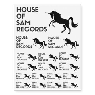 Temporary Tattoos - House of Sam Records