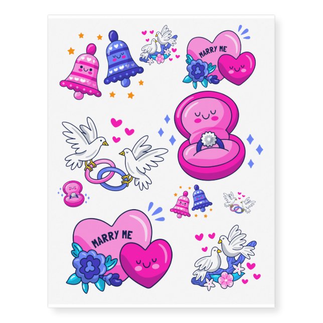 Temporary Tattoos | Love Birds (Front)