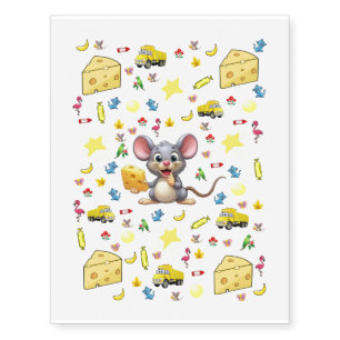 Temporary Tattoos Mouse Cat Star Trucks