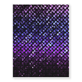Temporary Tattoos Purple Crystal Bling Strass