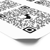 Rick Roll QR Code Rickrolled Square Sticker, Zazzle