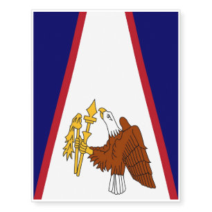 Temporary tattoos with Flag of American Samoa