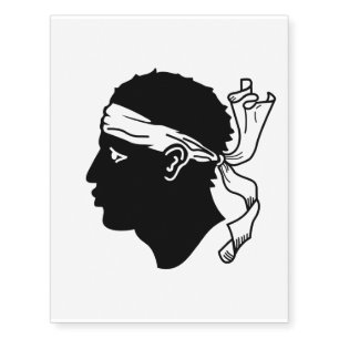 Temporary tattoos with Flag of Corsica