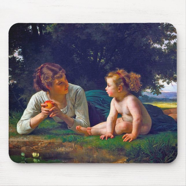 Temptation, Bouguereau Mouse Pad (Front)