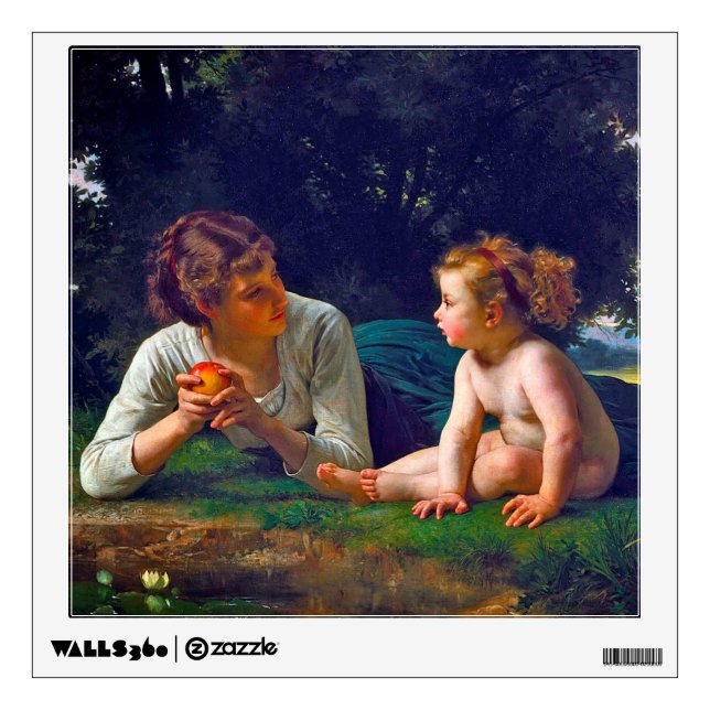 Temptation, Bouguereau Wall Decal (Front)
