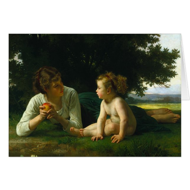 Temptation by Bouguereau 1880 Cards (Front Horizontal)