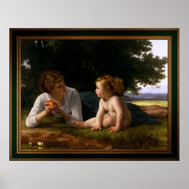 Temptation by William Bouguereau Poster (Front)