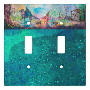 TEMPTATION Dark Knight and Devil's Treasure ,Blue Light Switch Cover