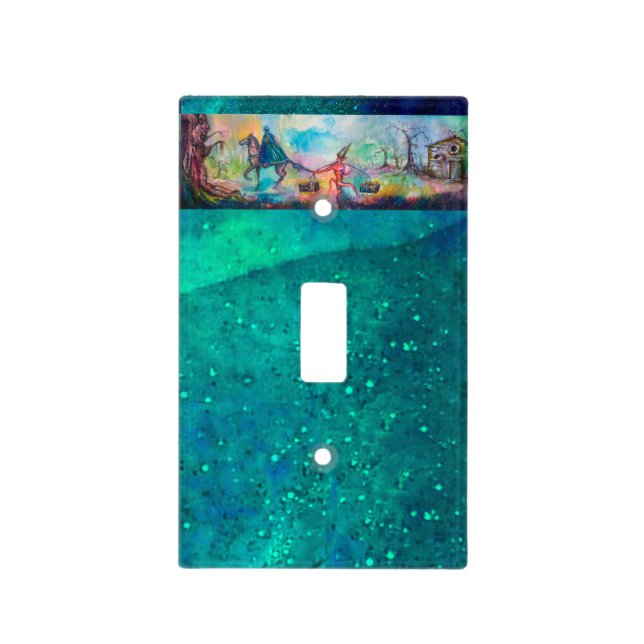 TEMPTATION Dark Knight and Devil's Treasure ,Blue Light Switch Cover (Front)