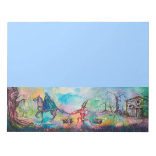 TEMPTATION Dark Knight and Devil's Treasure ,Blue Notepad