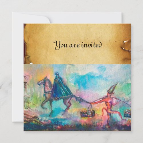 TEMPTATION Dark KnightDevils Treasure Parchment Invitation