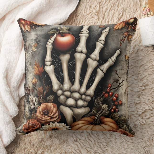 Temptation & Decay – Autumn’s Final Offer Throw Pillow (Blanket)