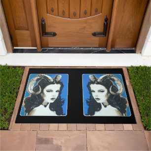'Temptation in the Magick' Painting on a Doormat
