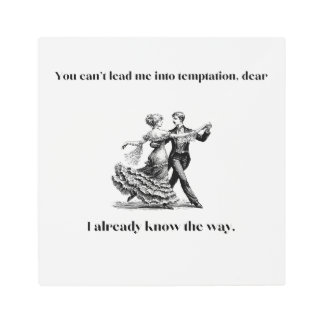 temptation metal print