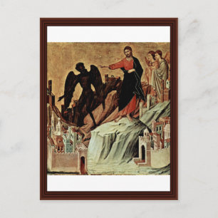 Temptation Of Christ On The Mountain Postcard