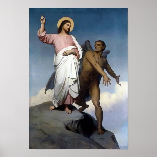 Temptation of Christ Poster