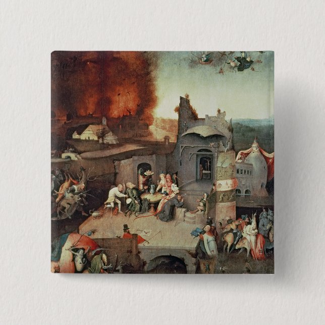 Temptation of Saint Anthony, c.1500 Button (Front)