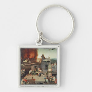 Temptation of Saint Anthony, c.1500 Keychain