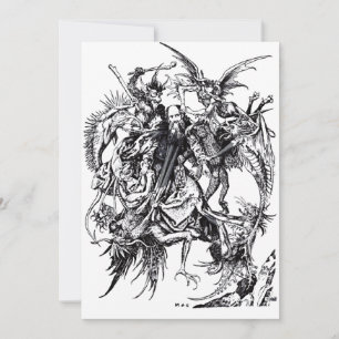 Temptation of Saint Anthony the Great Holiday Card