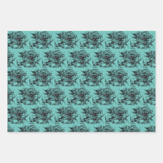 Temptation of Saint Anthony the Great Wrapping Paper Sheets (Front)