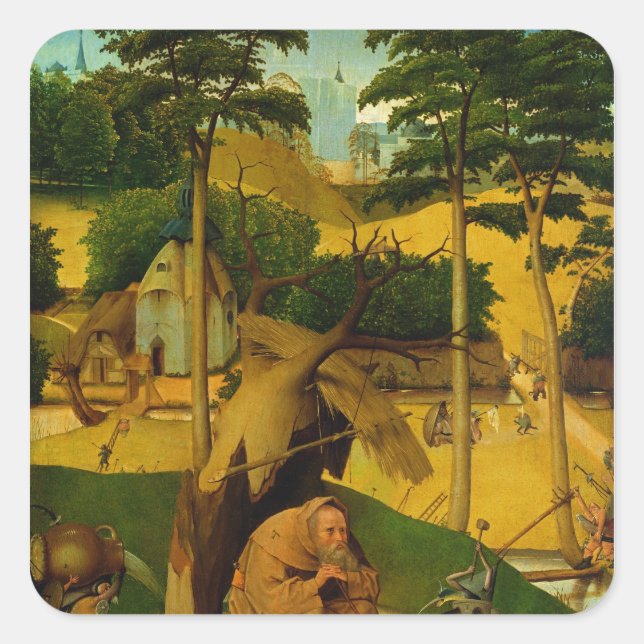 Temptation of St. Anthony, 1490 Square Sticker (Front)