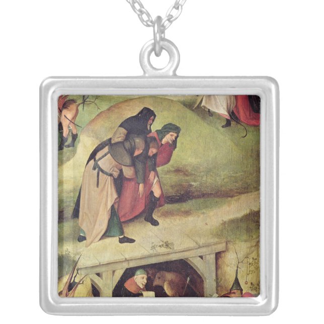 Temptation of St. Anthony Silver Plated Necklace (Front)