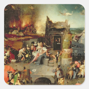 Temptation of St. Anthony Square Sticker