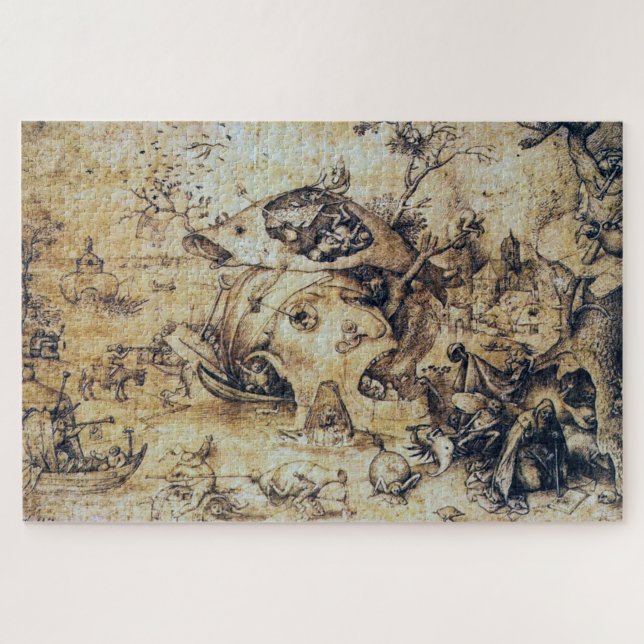 Temptation of St. Antony the Great, Pieter Bruegel Jigsaw Puzzle (Horizontal)