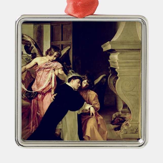 Temptation of St.Thomas Aquinas Metal Ornament (Front)