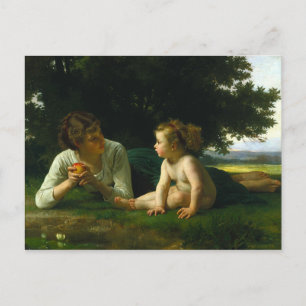 Temptation, William-Adolphe Bouguereau Postcard