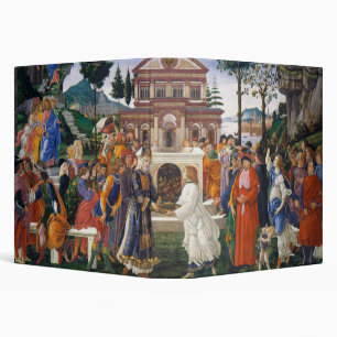 Temptations of Christ, Sandro Botticelli 3 Ring Binder