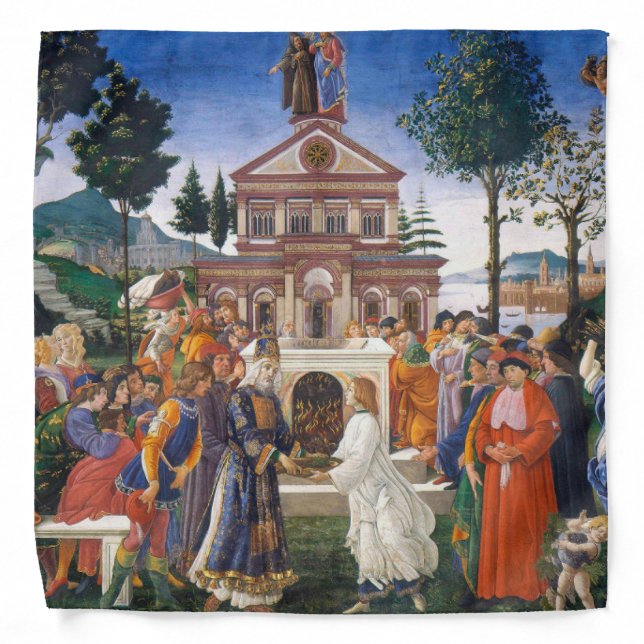 Temptations of Christ, Sandro Botticelli Bandana (Front)