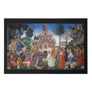 Temptations of Christ, Sandro Botticelli Faux Canvas Print